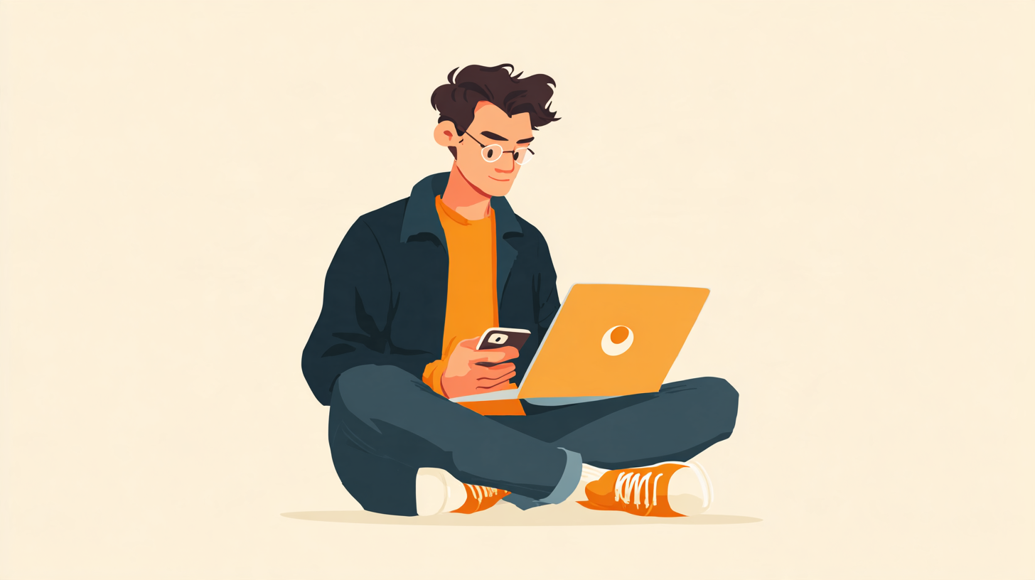 A job seeker preparing to make a confident follow-up call after drafting a cold-call script