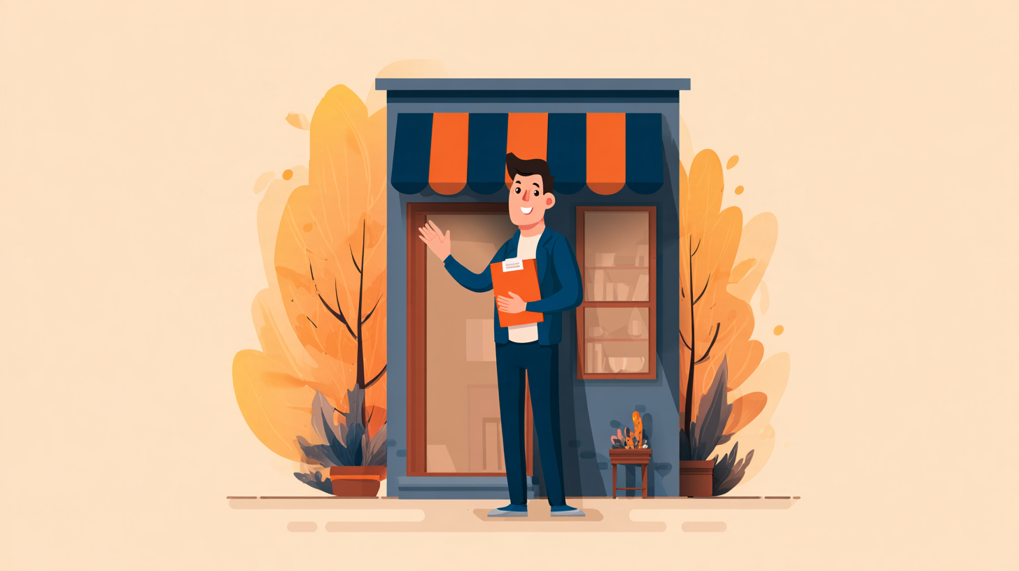A job seeker about to approach a small local shopfront business directly, with no job ad required
